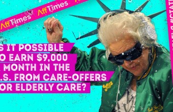 Is it possible to earn $9,000 a month in the U.S. from care-offers for elderly care?