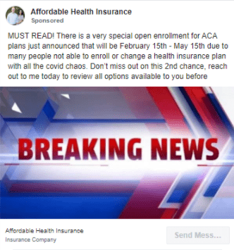 Кейс: как лить на медицинское страхование с Facebook по США