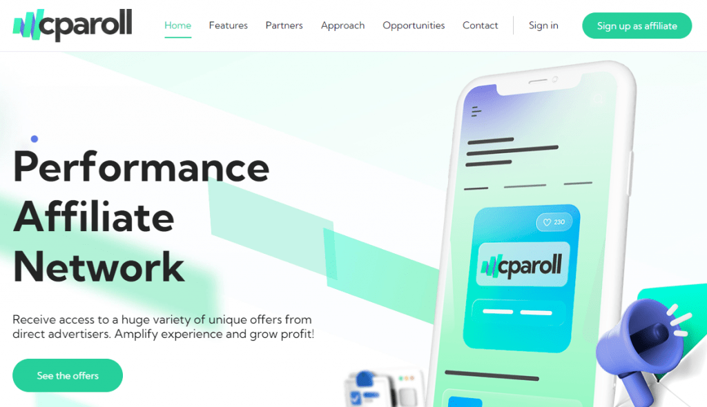 CpaRoll — мультивертикальная партнерская сеть с 400+ офферами на 80 ГЕО