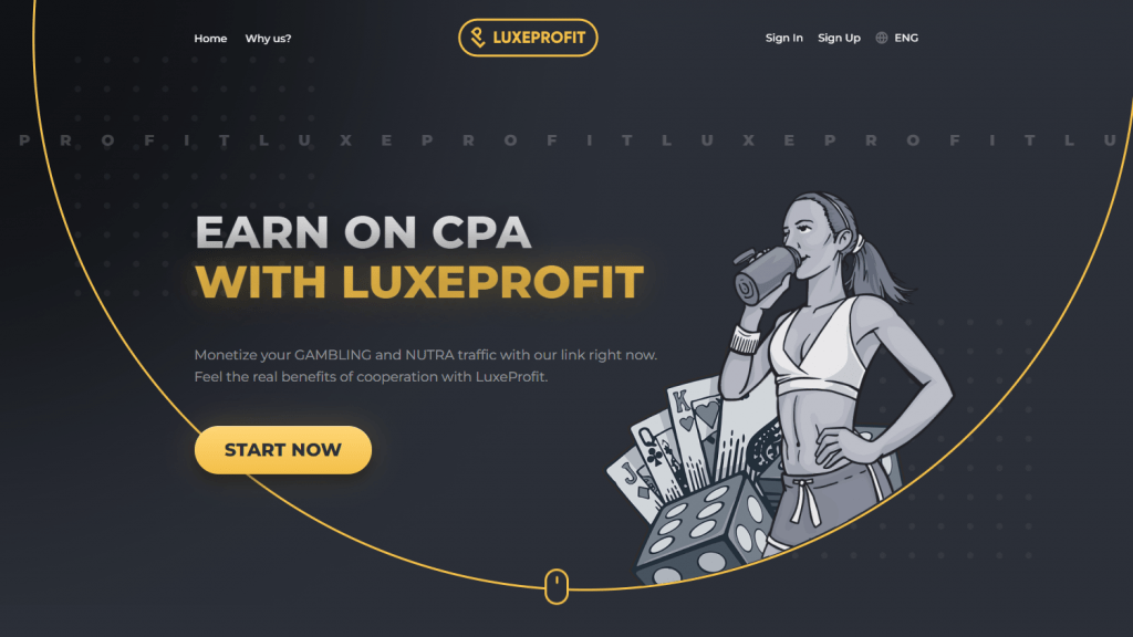 LuxeProfit — более 1 000 офферов, постоянные конкурсы и стабильные выплаты