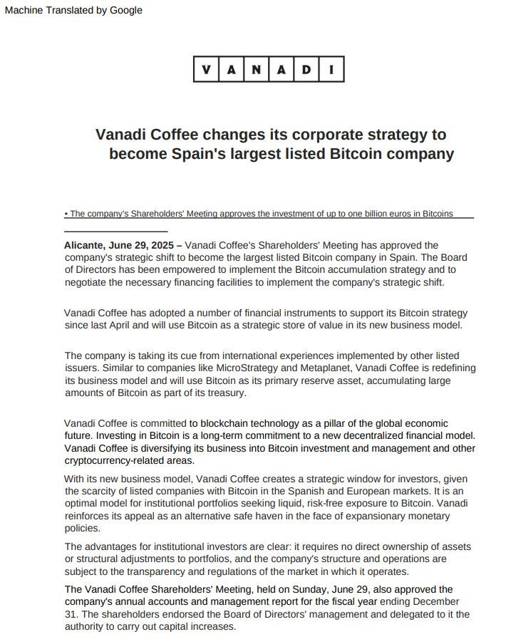 От латте к биткоинам: Vanadi Coffee превратит кассу в цифровой трезор на €1 млрд