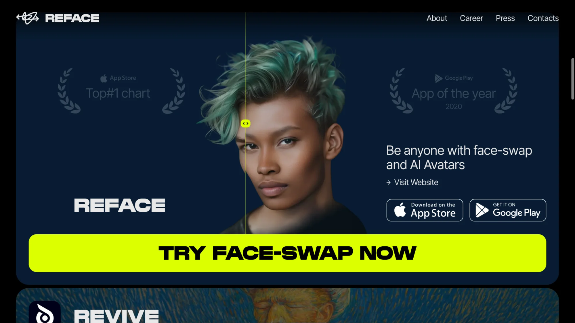 Reface AI нейросеть для замены лица на видео и создания