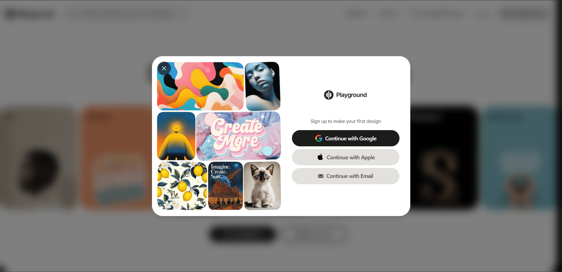 регистрация Playground AI