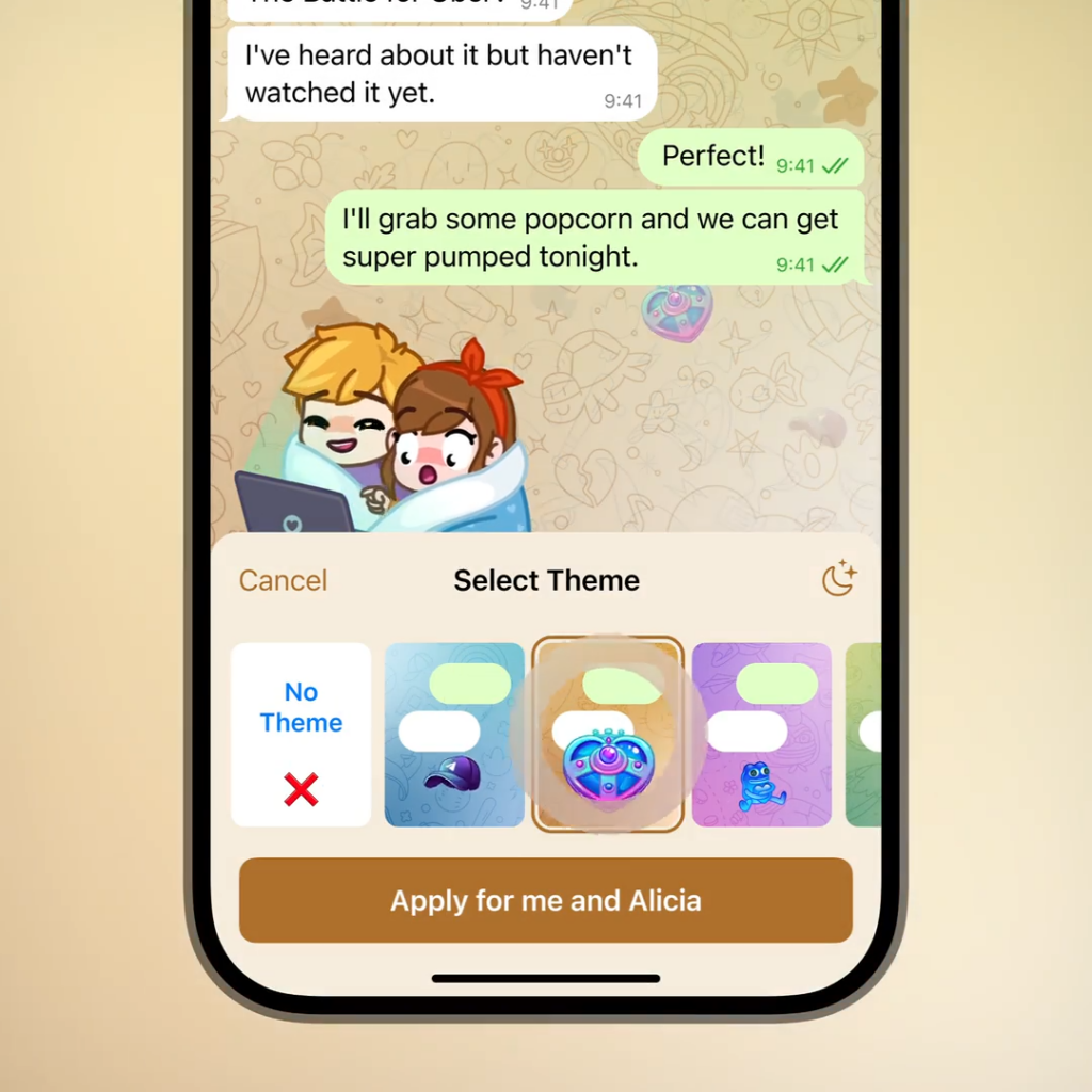 Крупное обновление в Telegram — сентябрь 2025: музыка в профиле, главная вкладка, подарочные темы и мини-приложение Stickers