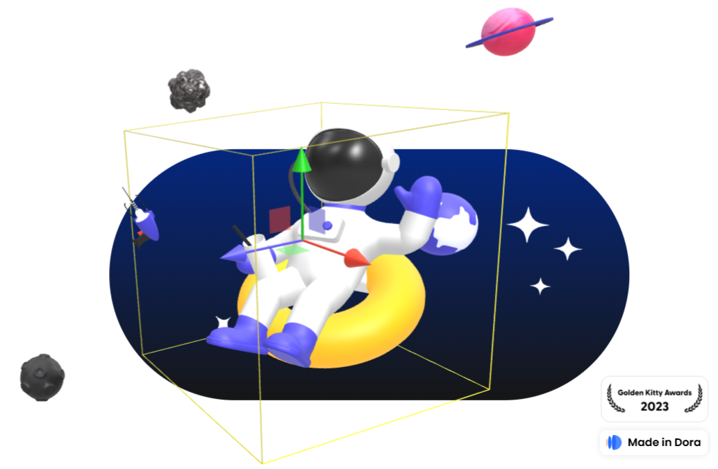 3d модель в dora