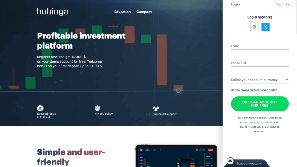 Обзор партнерской сети по бинарным опционам Bubinga Partners — ставки по RS до 45% и по CPA до $300