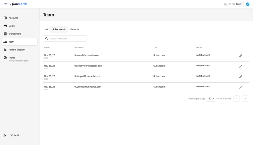 Обзор сервис виртуальных карт FuncCards: массовый выпуск, низкие комиссии и трастовые бины