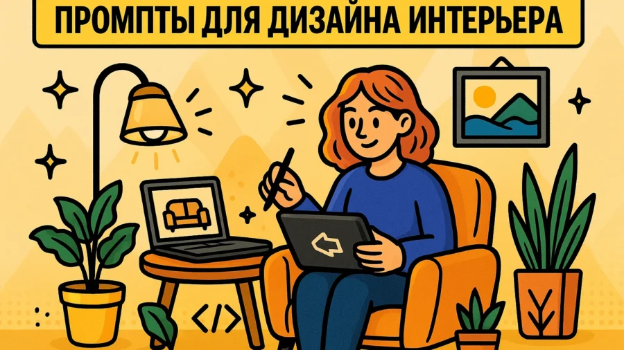 Промты для дизайна интерьера: как писать запросы, чтобы получать точные визуализации