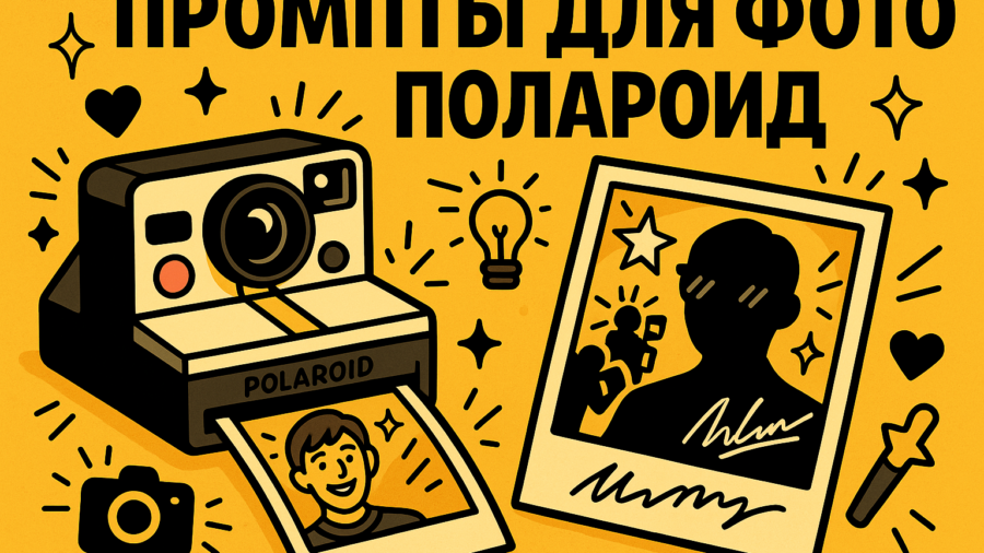 Промты для фото в стиле Polaroid: как создать снимок со знаменитостью с помощью ИИ