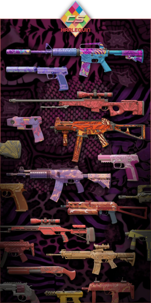 Скины «Арлекин» и «Ахрома»: в Counter-Strike 2 вышли две новые коллекции оружия