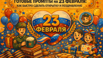 Готовые промпты на 23 февраля: как быстро сделать открытку и поздравление