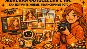 Женская фотосессия с ИИ: как получить живые, реалистичные фото без студии и фотографа