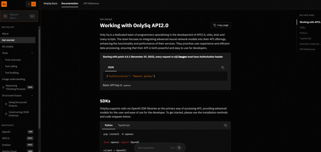 Единый API для 40+ топовых нейросетей абсолютно бесплатно: как работает OnlySq