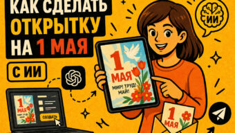 Как сделать открытку на 1 мая с ИИ: готовые промты для нейросети