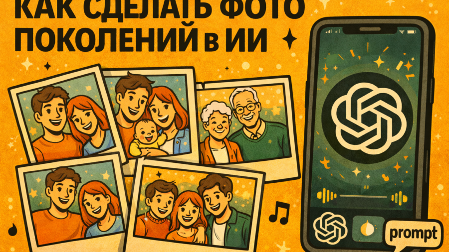 Как сделать фото поколений в ИИ: пошаговая инструкция и 20 готовых промтов
