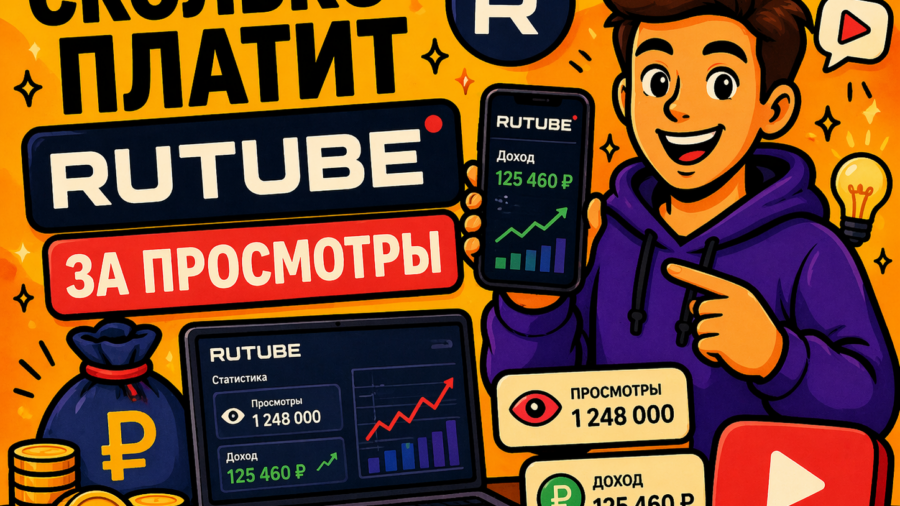 Сколько платит Rutube в 2026 году: реальные цифры и что влияет на доход