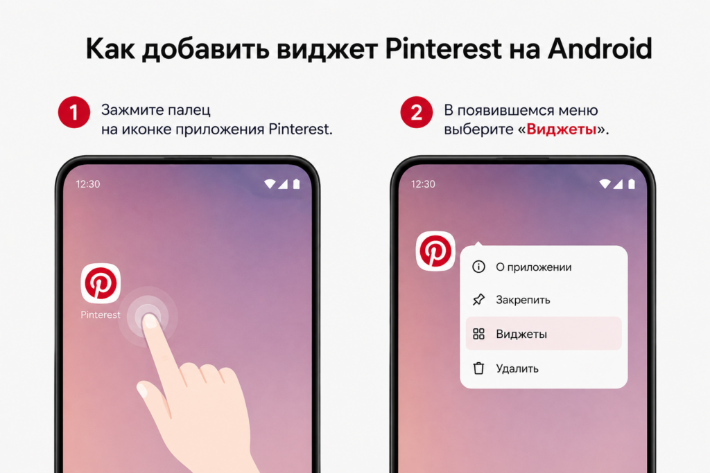 Как сделать виджет Pinterest на телефоне: полная инструкция для Android и iOS