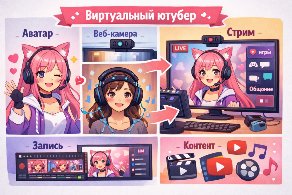 Кто такие витуберы, почему так много зарабатывают и как создать своего персонажа