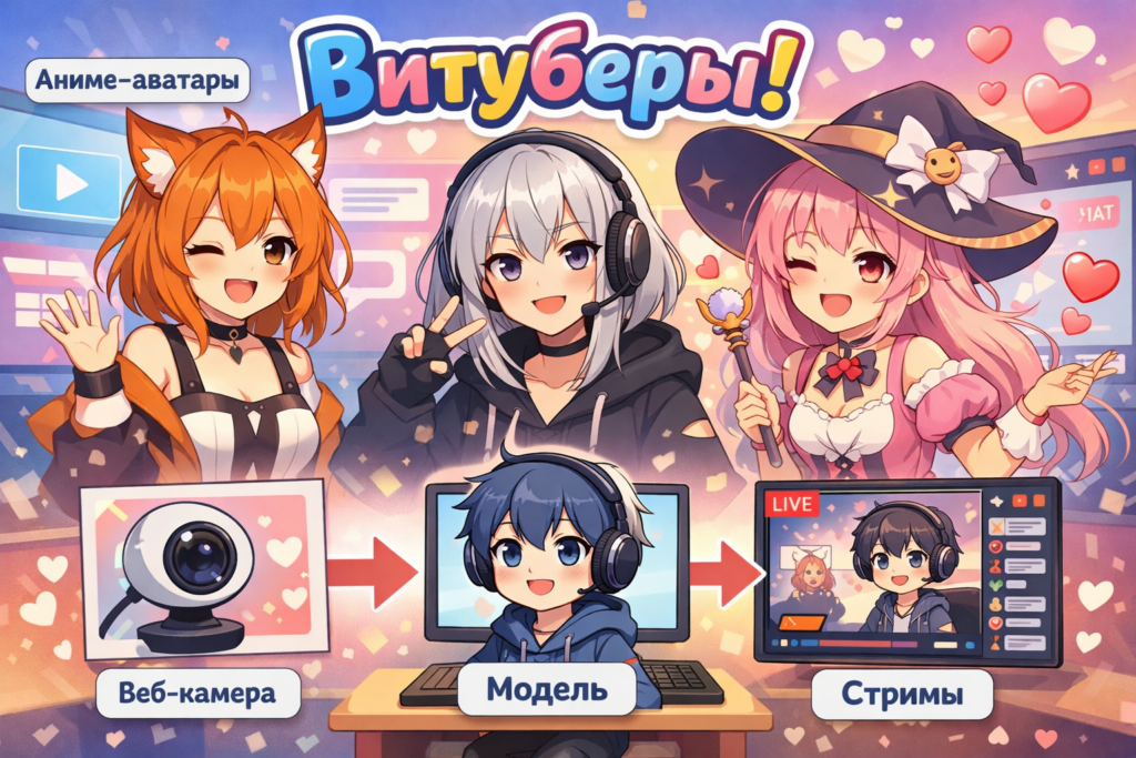 Кто такие витуберы, почему так много зарабатывают и как создать своего персонажа