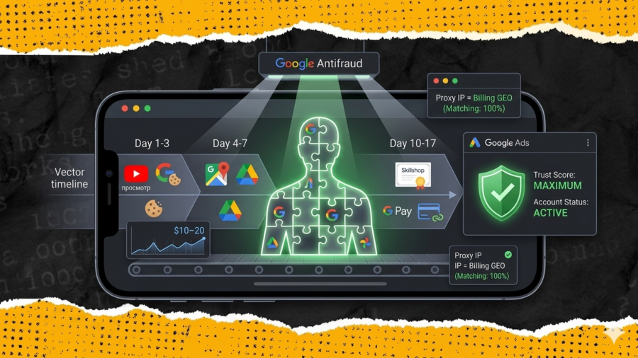 Как фармить аккаунты Google Ads в 2026 году: подробный чек-лист