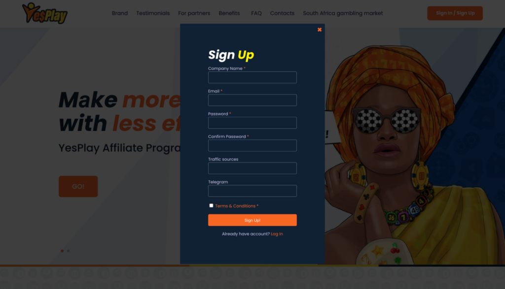 Обзор YesPlay Affiliates: инхаус-оффер на ЮАР, локальная лицензия и конверт до 45%