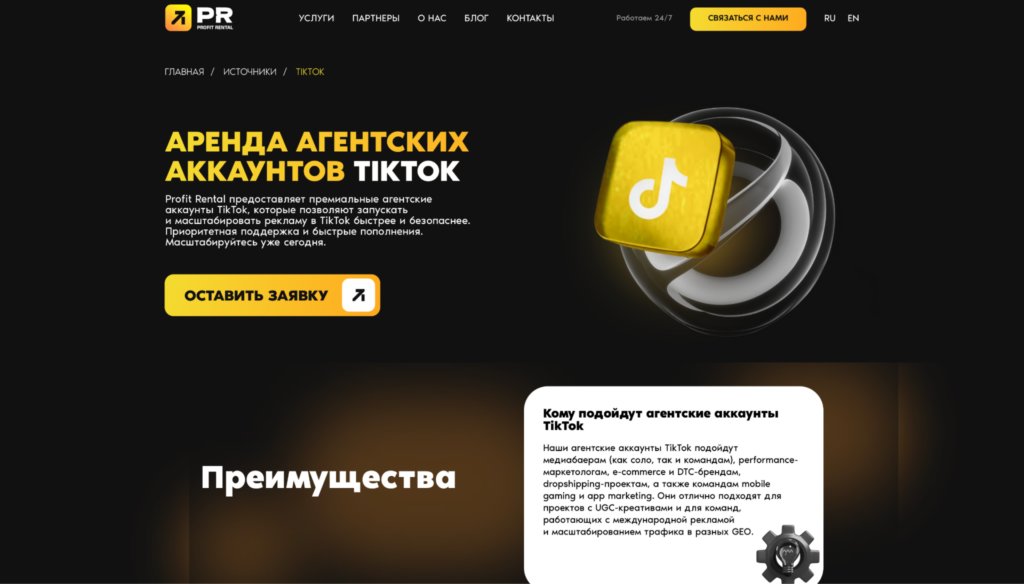 Как заливать на гемблинг с TikTok Ads: типы аккаунтов и запуск РК