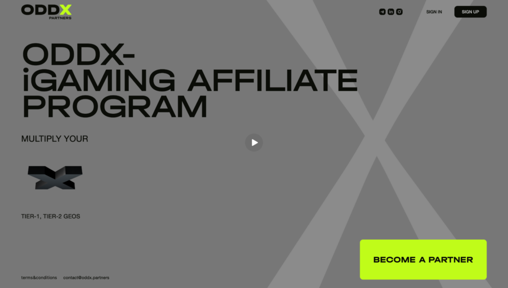 Обзор ODDX PARTNERS: ставка по CPA до $500, чистая база игроков и инхаус-офферы