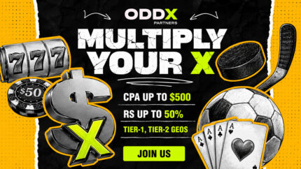 Обзор ODDX PARTNERS: ставка по CPA до $500, чистая база игроков и инхаус-офферы