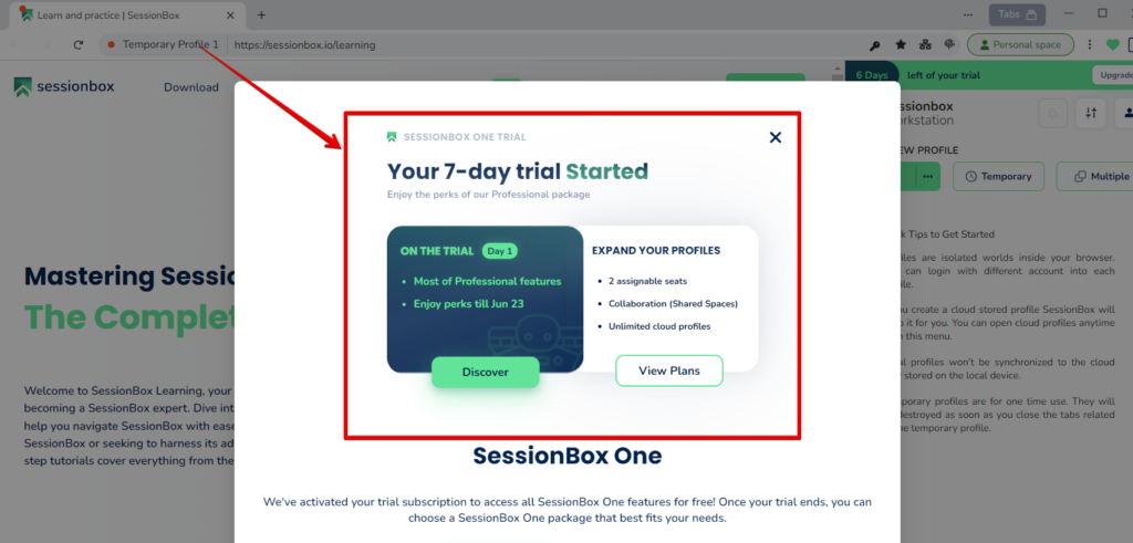 SessionBox