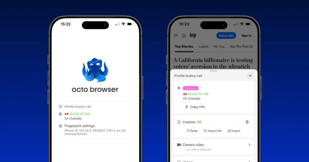 До 100 профилей бесплатно: тестируем Octo Browser для iOS на открытой бете