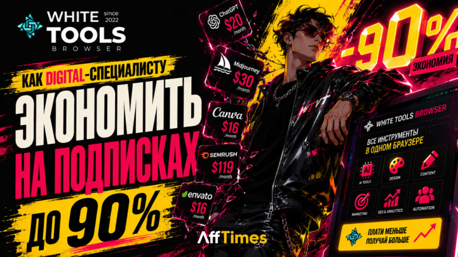 Как digital-специалисту экономить на подписках до 90% с White Tools Browser