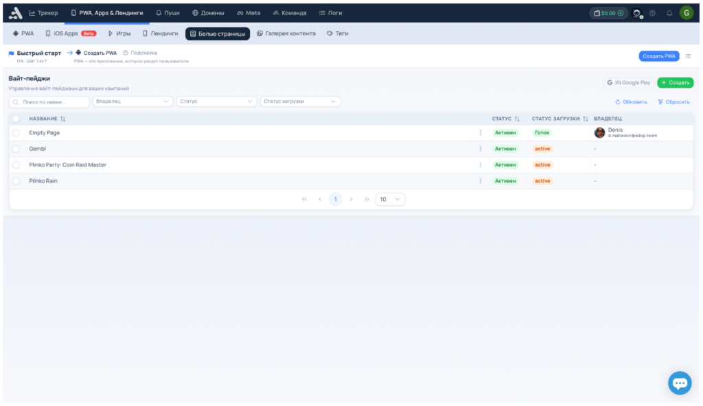 Обзор adset.pro — трекер со встроенным ИИ-помощником и генератором White Page