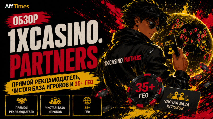 Обзор 1xCasino.Partners: прямой рекламодатель, чистая база игроков и 35+ ГЕО