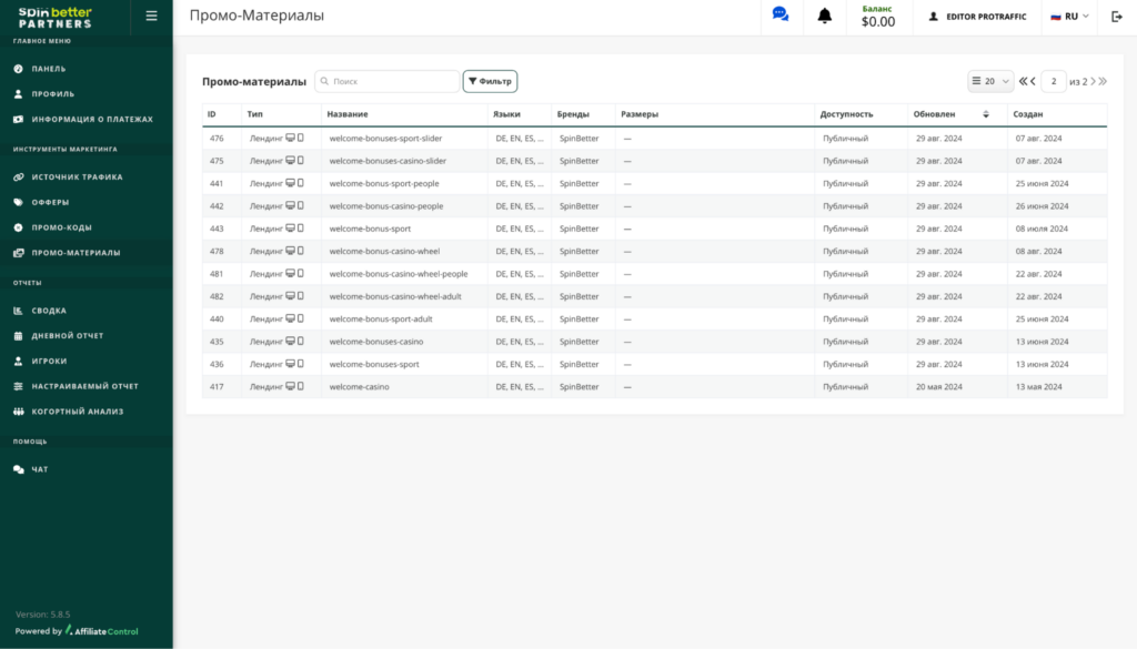 Обзор ПП SpinBetter Partners: прямой рекламодатель, RevShare до 60% и еженедельные выплаты