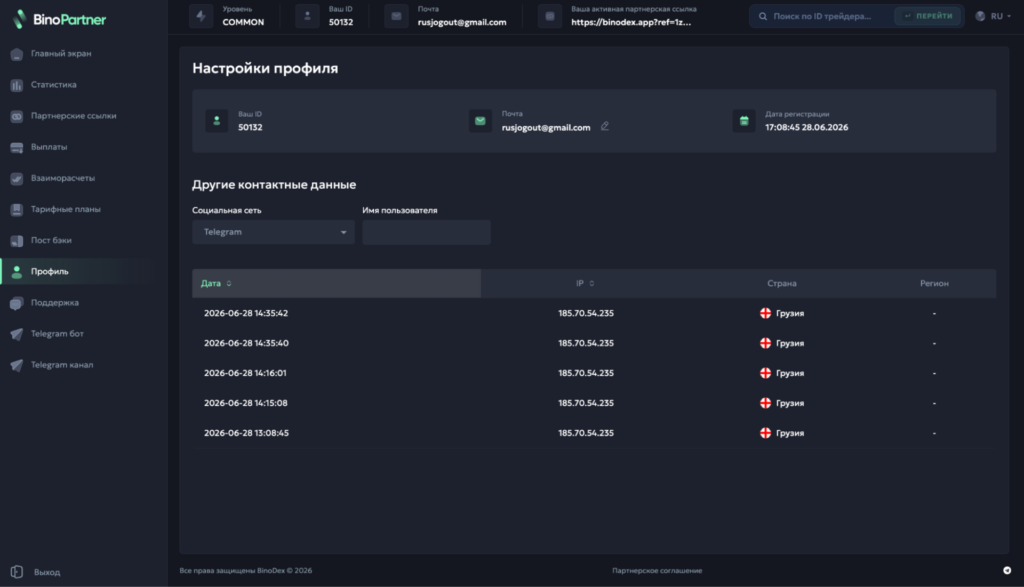 Обзор финансовой ПП BinoPartner: моментальные выводы, RS 80% на старте и отсутствие кап