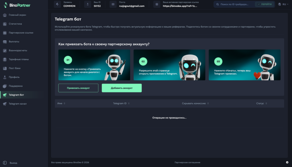 Обзор финансовой ПП BinoPartner: моментальные выводы, RS 80% на старте и отсутствие кап