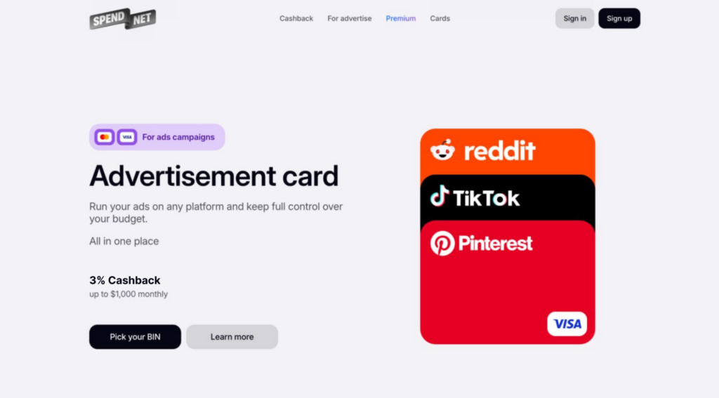 Обзор Spend.net: платежка под арбитраж трафика с бесплатным выпуском карт и 0% за деклайны