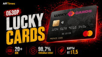 Обзор LuckyCards: 20+ BIN, 98,7% успешных оплат и карты от $1,5