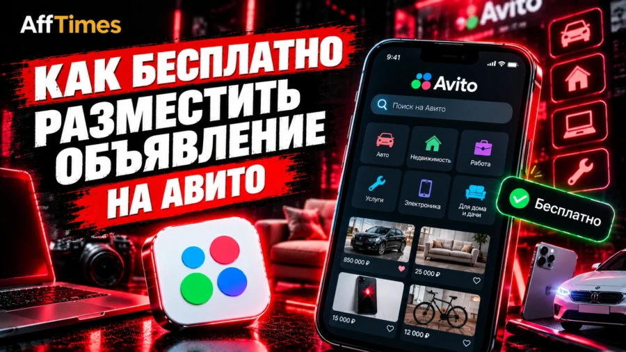 Как бесплатно разместить объявление на Авито