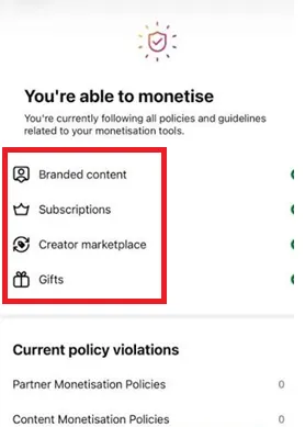 Доступные инструменты монетизации Instagram