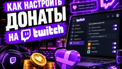 Как настроить донаты на Twitch в 2026 году