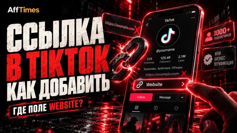 Как добавить ссылку в TikTok
