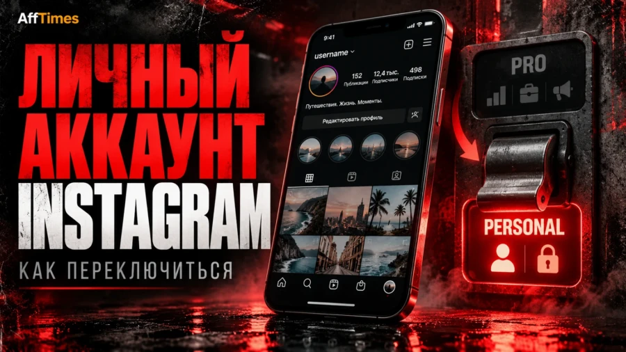 Как переключиться на личный аккаунт в Instagram
