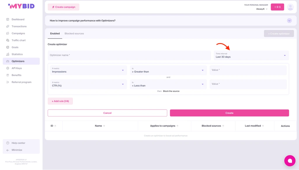 Гайд по оптимизации кампаний по Black и White листам и как это работает в MyBid