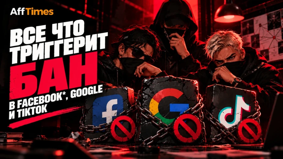 Все что триггерит бан в Facebook*, Google и TikTok, — реалии залива трех байеров