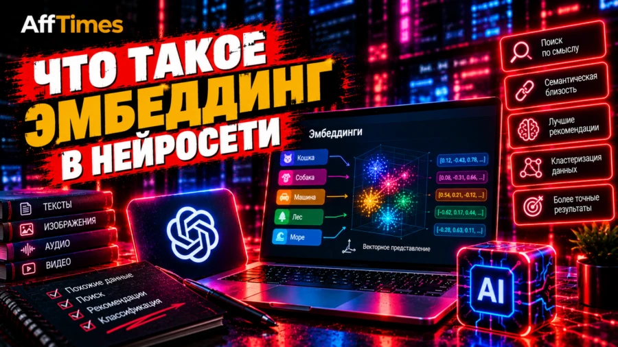 Что такое эмбеддинг в нейросети и как он работает
